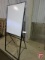 White board on folding metal stand