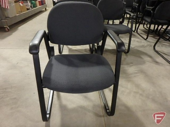 (4) upholstered office/reception chairs