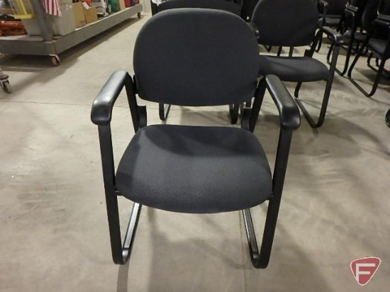 (4) upholstered office/reception chairs