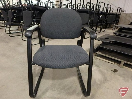 (8) upholstered office/reception chairs