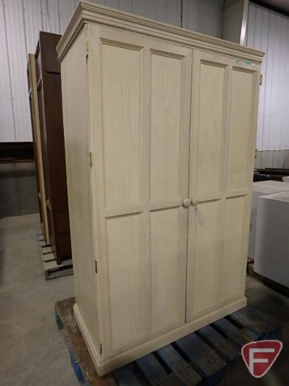 Wood 2 door cabinet, 21"x41"x65-1/2"