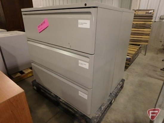 (2) 3 drawer lateral filing cabinets