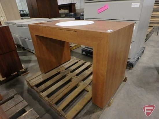 Wood desk/workstation