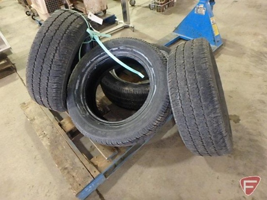 (4) Goodyear Wrangler P235/R17 truck tires