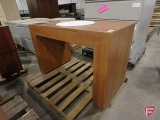 Wood desk/workstation