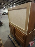 (2) wood vanities, 23-1/2