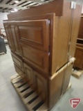 (2) wood vanities, 23-1/2