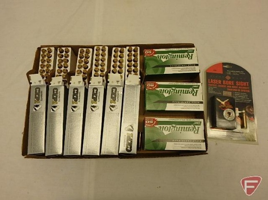 .223 Rem ammo (270) rounds, .223 laser bore sight