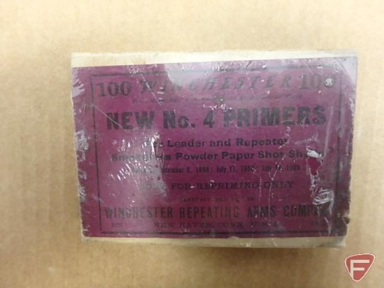Winchester No. 4 primers (100), vintage box