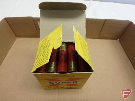 20 gauge ammo (25) rounds, #4, vintage box