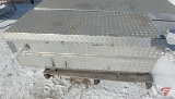 Weather Guard diamond plate toolbox to fit inside truck bed 47