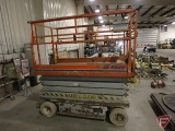 Skyjack SJII 4626 scissor lift,197 hours showing, sn 700139, 26' platform height, 24v