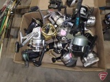 Approx. (7) spinning reels and (11) button reels