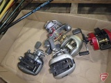 (4) bait caster reels: Quantum Light, Daiwa, and others