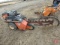 Ditch Witch 1620KE walk-behind trencher, 529 hrs showing/actual unknown, sn 1K2044