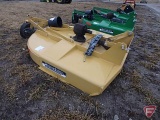 NEW CIMARRON 5' 3 PT HEAVY DUTY ROUND BACK ROTARY BRUSH MOWER WITH SLIP CLUTCH AND REAR CHAIN GUARD