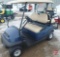 2014 Club Car Precedent electric golf car, blue with roof, rear folding seat/flatbed