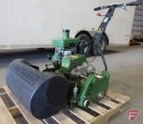 John Deere walking greens mower with collection basket, SN: M00022G912079