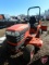 2004 Kubota BX1830 diesel tractor with mid mount mower deck, ROPS, lights, 379 hrs showing