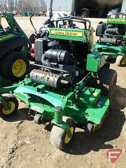 2015 John Deere Quick Trak 52" gas standing mower, 1,474 hrs showing, SN: 1tc652rnjet025054