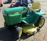 John Deere 318 riding lawn mower tractor, SN: M00318X