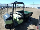 1992 Cushman Truckster gas 2WD utility vehicle, 4,854 hrs showing, ROPS, hydraulic dump box, lights