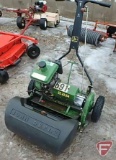 John Deere 22R gas walk behind greens reel mower with collection basket