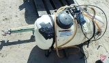 25 gallon chemical tank with boom sprayer and pump