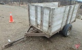 Homemade single axle utility trailer with 39