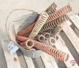 Coil springs for cultivator