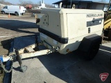 1998 Ingersoll Rand P185WJD trailer mounted air compressor, white, 1220 hours showing