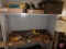 Sockets, pry bar, locking pliers, circular saw, wood box, hand saws, jig saw,