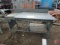 Work/shop bench with metal top, 66