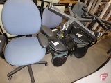 (5) office chairs on rollers