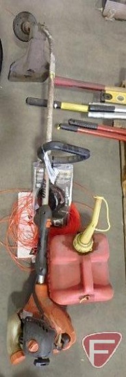 Echo GT-225 gas weed whip with manual, replacement head, large quantity of trimmer string,