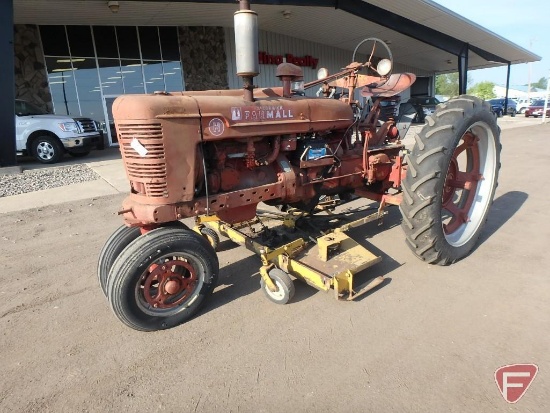 Farmall H Tractor with Woods 6 ft. Belly Rotary Motor