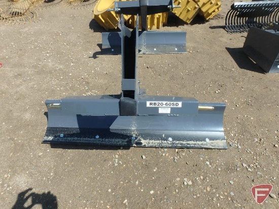 New 60" 3pt blade, model RB20-60SD, SN: 20170097