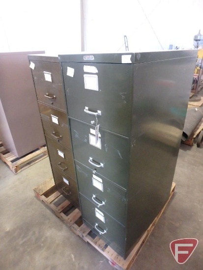 4 drawer filing cabinets (2)