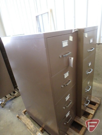 4 drawer filing cabinets (2)