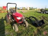 Yanmar 424 Compact Tractor MFWD Hydro static Only has .6 HOURS With Yanmar YL210 Front Loader Bucket