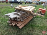 Assorted rough cut lumber, various lengths and sizes