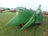 John Deere 70 2 Cylinder Gas Tractor with 237 Mounted Corn Picker Nice Running Unit