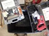 Tool Shop reciprocating saw with case and Tool Shop brad nailer with case