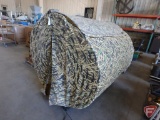 Skyline Camo Fall Flight hay bale hunting blind and tent