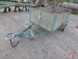 Homemade 4' x 8' Tilt Bed Trailer with 4' Fold Up Ramps