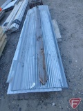 Steel siding, galvanized and gray color