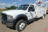 2006 Ford F-550 11' Service Body Truck with Crane