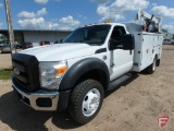 2011 Ford F-550 11' Service Body Truck with Crane