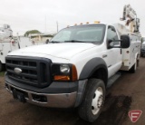 2006 Ford F-550 11' Service Body Truck with Crane