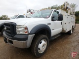 2007 Ford F-550 Service Body Truck with Crane
